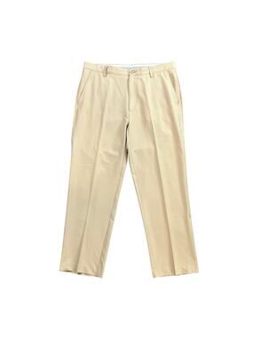 Footjoy Pants Mens 36 Light Beige Flat Front Lightweight Performance Golf Chino‎